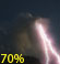 Thunderstorms Likely. Chance for Measurable Precipitation 70%